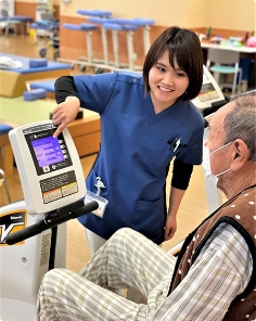 エルゴメーターでの運動指導
